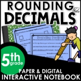 Rounding Decimal Interactive Notebook Set | Distance Learning