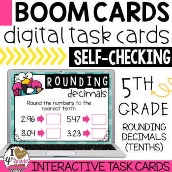 Preview of Rounding Decimals Boom Cards