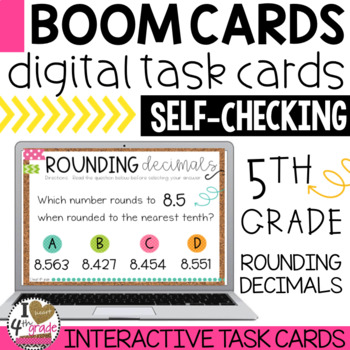 Preview of Rounding Decimals Boom Cards