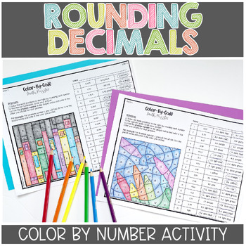 Rounding to One Decimal Place Coloring Puzzle by Arithmetints