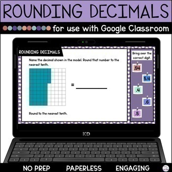 Preview of Rounding Decimals - Digital Activities 