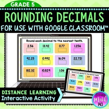 Preview of Rounding Decimals Digital Activity for Distance Learning