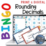 Rounding Decimals Digital Bingo Game