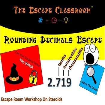 Preview of Rounding Decimals Escape Room | The Escape Classroom
