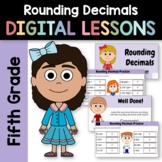 Rounding Decimals Fifth Grade | Interactive Google Slides 