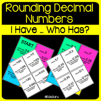 Preview of Rounding Decimals I have who has Game