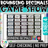 Rounding Decimals Game Show 5th Grade Test Prep Math Revie