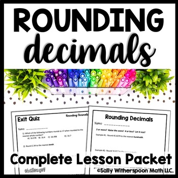 Preview of Rounding Decimals Worksheets, Decimal Place Value Worksheets, Decimal Practice