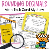 Rounding Decimals Math Task Card Mystery - 5th Grade Decim