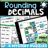 Rounding Decimals Mystery Puzzles - 4th & 5th Grade Math P