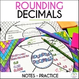 Rounding Decimals Doodle Math Wheel Guided Notes and Practice