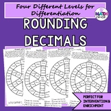 Rounding Decimals Partner Game Four Levels TEKS 5.2C
