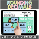 Rounding Decimals Riddle Reveal Boom Cards