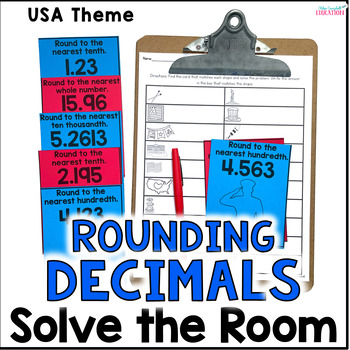 Preview of Rounding Decimals - Solve the Room - USA Math Center