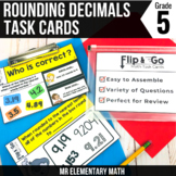 Rounding Decimals Task Cards - 5th Grade Math Centers
