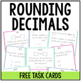 Rounding Decimals Task Cards FREE