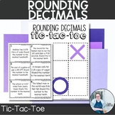 Rounding Decimals Tic Tac Toe Game TEKS 5.2c Math Station 