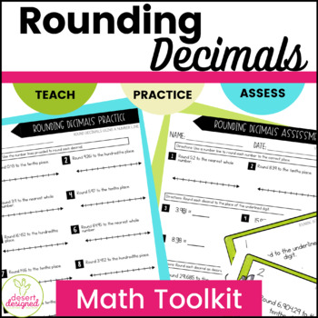 Preview of Rounding Decimals Unit  - 5th grade 