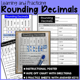 Rounding Decimals Wipe off Chart, Poster/Anchor Chart and 
