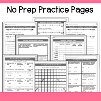 rounding decimals worksheets by hello learning tpt