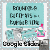 Rounding Decimals on a Number Line - Google Slide task car