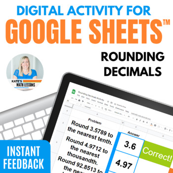 Preview of Rounding Decimals Activities for Google™ - Self-Checking Digital Activity