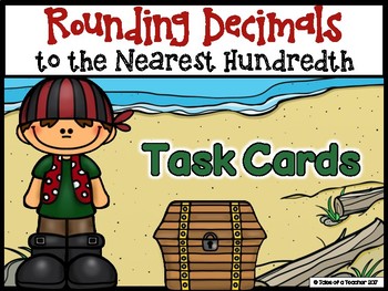 Preview of Rounding Decimals to the Nearest Hundredth Task Cards