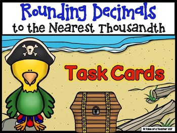 Preview of Rounding Decimals to the Nearest Thousandth Task Cards