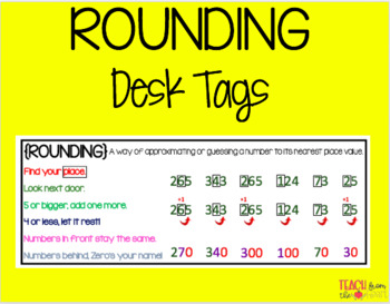 Preview of Rounding Desk Tag