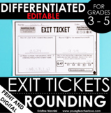 Rounding Exit Tickets | Differentiated Math Assessments - 