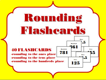 Preview of Rounding Flashcards