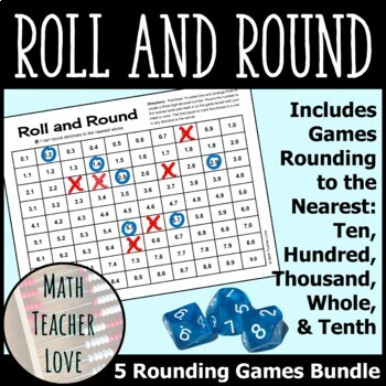 rounding printable games teaching resources teachers pay teachers