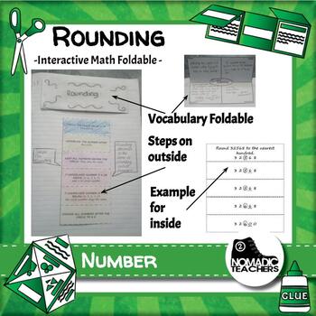 Preview of Rounding Interactive Notebook Math Foldable