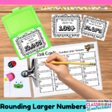 4th Grade Math: Rounding Larger Numbers Task Cards