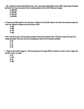 Preview of Rounding Math Problems