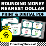 Rounding Money Games Decimals Place Value Task Cards Math 