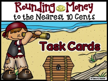 Preview of Rounding Money to the Nearest 10 Cents Task Cards