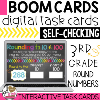 Preview of Rounding More Than One Way Boom Cards