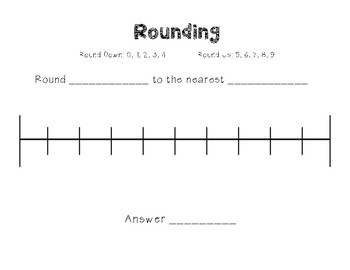 Preview of Rounding Number Line