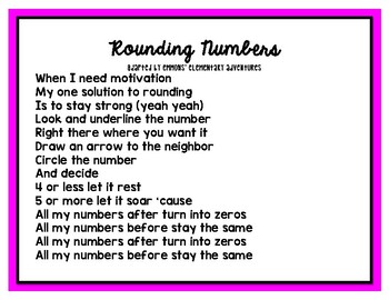 Preview of Rounding Numbers Song