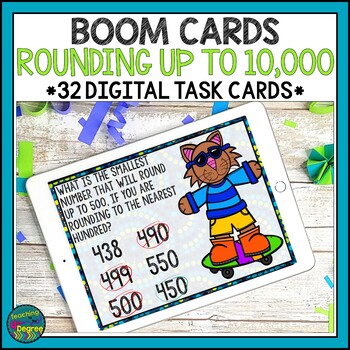 Preview of Rounding Numbers BOOM Cards