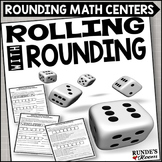 Rounding Whole Numbers and Decimals Dice Centers and Worksheets