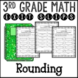 Rounding Numbers Math Exit Slips 3rd Grade Common Core