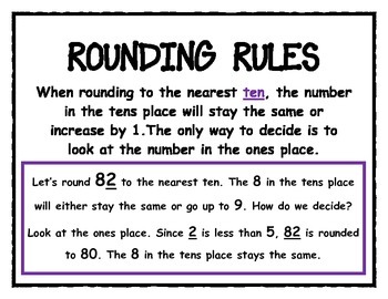 Rounding Numbers Packet (10s and 100s) by Judy Kvaale | TPT