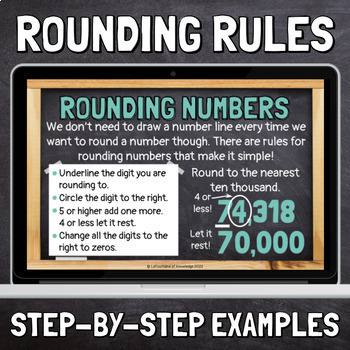 Rounding Numbers Place Value Google Slides Lesson with Practice Problems