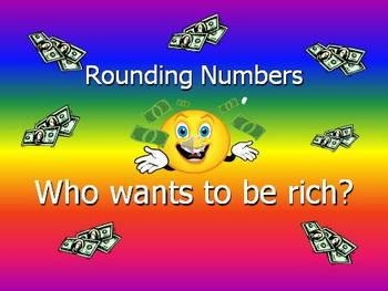 Preview of Rounding Numbers Power Point Lesson and Game