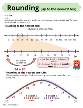 Rounding Numbers Resource (3rd Grade) by Captain Seaweed | TpT