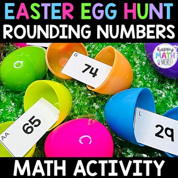 Preview of Rounding Numbers Scoot Easter Egg Hunt