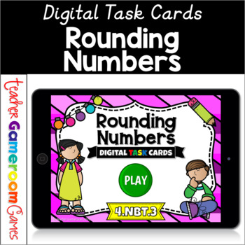 Preview of Rounding Numbers Task Cards Set