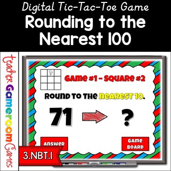 Preview of Rounding Numbers Tic-Tac-Toe Powerpoint Game